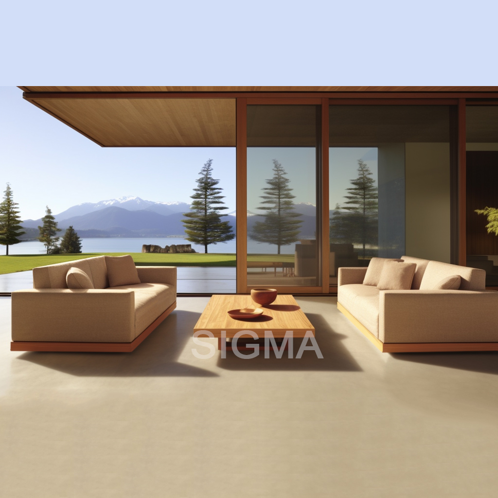 2024 New style  Luxury outdoor patio Modern outdoor teak furniture garden sofa set
