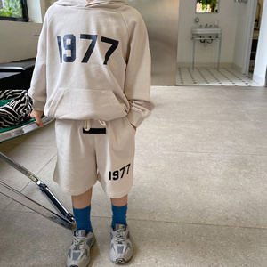 Ensemble de sweats à capuche pour enfants, garçon, fille, maman et moi, imprimé personnalisé, sweat-shirt, short, tenues assorties pour la famille, printemps - Product Image 6