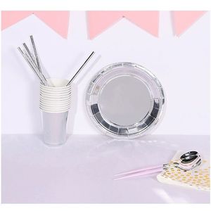 Personalized Patterned <b>Disposable</b> Paper Cups Birthday Party Solid Color Custom Picnic <b>Tableware</b> Paper Cups - Product Image 2