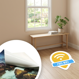 Pegatinas Autoadhesivas de Vinilo PVC Ignífugas Clase 1 para Pisos, con Forma Personalizada e Impresión de Paisajes para Decoración del Hogar - Product Image 3