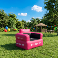 Canapé gonflable imperméable avec logo personnalisé, chaise longue portable, pour événements sportifs en plein air, aire de jeux pour enfants, location commerciale