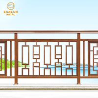 Balustrade moderne en aluminium pour intérieur/extérieur avec main courante à vis en métal utilisation sur le chantier de construction pour balcon rampe d'escalier