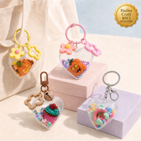 Porte-clés personnalisés en forme de cœur en gros, breloques avec fermoirs assortis pour sacs, clés et accessoires