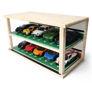 1:32 модель автомобильного Витринного шкафа, модель подземной парковки, имитация светящейся игрушки, стерео модифицированные украшения для гаража
