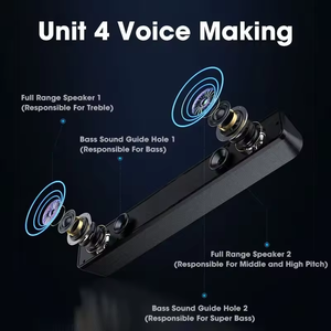 ลำโพงซาวด์บาร์แบบพกพา BT Knob  ขนาดเล็ก  แบบมีสาย  กล่องเสียง  ระบบเสียงสำหรับเล่นเกม  ลำโพงสำหรับโน้ตบุ๊กและคอมพิวเตอร์ - Product Image 5