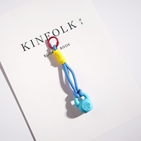 Легкий брелок-подвеска из ПВХ в виде современного художественного рюкзака, фитнес-подарок для новых креативных спортивных аксессуаров, подвеска-кеттлбелл на веревке, брелок для ключей