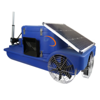 Machine d'alimentation automatique d'équipement de crevette de chargeur d'énergie solaire d'étang de poissons de pisciculture