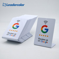 Support de Table NFC en Gros, Carte NFC Réutilisable en PVC Étanche, Carte RFID pour Avis Clients, Hôtels et Cafés