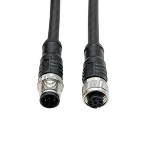 M12 Sensor <b>Cable</b> Assembly 3 4 5 6 Core IP65 <b>Waterproof</b> Industrial Automation Power Supply Connection - Product Image 4