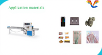 Machine d'emballage horizontale automatique Flow Pack pour pain, viande fraîche, fromage tranché et autres produits de boulangerie