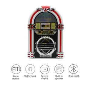 Jukebox Retro Digital Clásico Wurlitzer de Alta Calidad con Altavoz Integrado, Reproductor de Radio FM y Bluetooth - Product Image 3