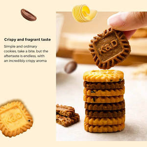 Nướng bánh quy vuông với dừa Latte hương vị độ dẻo dai Cookies Ngọt Ngào Hương vị đồ ăn nhẹ trong túi bán buôn - Product Image 4