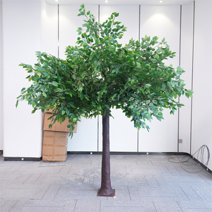 Artificial Banyan <b>Tree</b> Plant <b>Plastic</b> Artificial Ficus <b>Tree</b> Simulation for Living Room & Office Decoration - Product Image 1