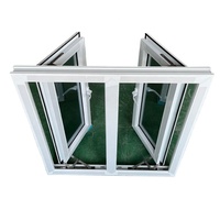 Fenêtres à battants horizontaux modernes en PVC certifiées CE, en acier inoxydable pour les zones à fort vent (ouragan), certifiées Energy Star