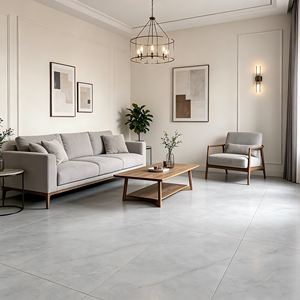 Piastrella in Ceramica Lucida 300x600mm con Motivo Continuo Grigio Chiaro Antiscivolo per Cucina Moderna, Villa e Bagno - Product Image 3