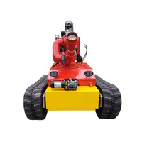 Robot Pemadam Kebakaran dilengkapi dengan meriam air seluler berkinerja tinggi dan menggunakan sistem suplai air selang ganda