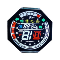 Pantalla LCD de 7 Segmentos a Color Personalizada a Precio de Fábrica para Velocímetro de Motocicleta y Velocímetro de Scooter Eléctrico