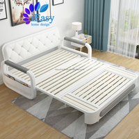 IEasy-sofá cama plegable convertible, mueble moderno y funcional para sala de estar, individual, futón