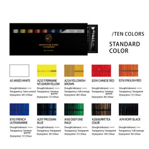 Personalização de fábrica Artista Atacado Nível 10 Cor Pintura A Óleo Pigmento Define com Série Diferente para Escolher - Product Image 6