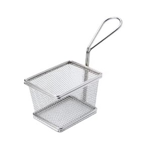 Vente en gros d'usine <span class=keywords><strong>à</strong></span> bas prix : Paniers et cornets <span class=keywords><strong>à</strong></span> <span class=keywords><strong>frites</strong></span> en acier inoxydable pour la présentation de <span class=keywords><strong>frites</strong></span> et de poulet frit - Product Image 2