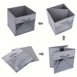 Cestas Organizadoras Plegables al por Mayor con Ventana Transparente, Diseño Funcional para una Organización Eficiente - Product Image 4