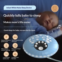 Boîte cadeau exclusive transfrontalière, veilleuse apaisante pour chambre de bébé, dispositif d'aide au sommeil, bruit blanc, musique, portable, ABS, 300-500mAh
