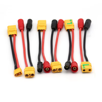 Câble adaptateur de chargeur AMASS 12AWG, fil en silicone haute température XT90 AS150 / XT50 / XT60, plusieurs options, plaqué or, DC UAV