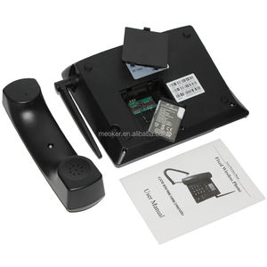Téléphone <span class=keywords><strong>fixe</strong></span> sans fil de bureau MEOKER DDK 995+ multi-cartes SIM, compatible GSM 850/900/1800/1900 MHz - Product Image 2