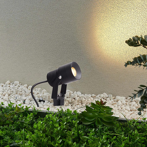 Lampe <span class=keywords><strong>LED</strong></span> d'extérieur à piquet pour jardin, IP65, 10W, DC24V, aluminium, blanc chaud - Product Image 4