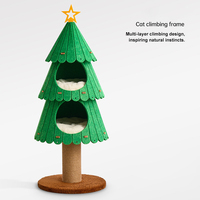 Cadre d'escalade d'arbre à chat de Noël et condo avec griffoir pour maison de chats d'intérieur tour d'arbre de corde de Jute robuste livraison rapide