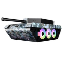100% Original Tank Gaming PC Desktop Computer Case ATX Computer Case with Plastic Cabinet Audio Hardware Mid Tower in Stock
