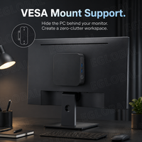 EGLOBAL Ryzen 7 5800H Mini PC Win 11 Pro 8-core 16-thread Radeon Vega 8 4K Dual Display Mini Desktop Computer