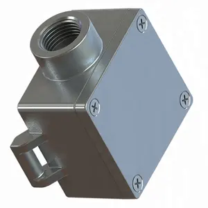 High quality OEM CNC aluminum square thread sensor assembly box housing by your requirement