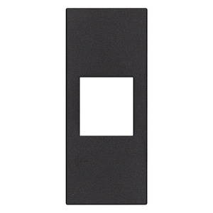 Adattatore Keystone nero da 2,3 pollici x 5,3 pollici x 2 pollici per l'uso con piastra a muro - Product Image 1