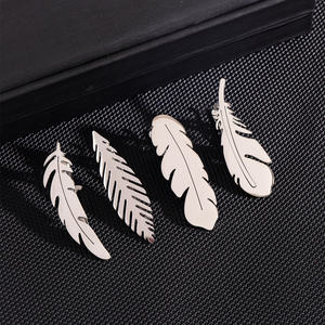 Nueva moda para hombre, Clip de corbata, Serie de plumas brillantes, serie Goros, regalo del Día del Padre - Product Image 1