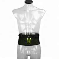 Sac de taille réfléchissant unisexe pour la course à pied, ceinture élastique avec poche pour bouteille, sac banane respirant pour le jogging et l'entraînement en plein air
