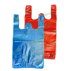 Bolsas de Compra Reutilizables de HDPE/LDPE para Supermercado, Tipo Camiseta, de Alta Calidad, Moldeadas por Soplado, con Corte Personalizado <span class=keywords><strong>BKL</strong></span> - Product Image 3