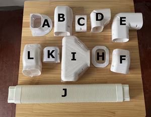 Kit de conduites <span class=keywords><strong>PVC</strong></span> pour climatiseur 3'' HVAC, accessoires de climatisation <span class=keywords><strong>mini</strong></span>-split, gaine de câblage, gaine de protection mince pour conduites - Product Image 3
