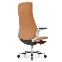 Nouvelle chaise de direction ergonomique en cuir avec repose-pieds, dossier et appuie-tête réglables, design moderne pour bureau/salle d'étude