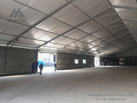 Carpa industrial personalizable de gran almacén para almacenamiento de eventos estructura de aleación de aluminio al aire libre tela de PVC a prueba de viento