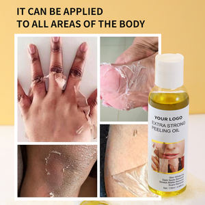 Aceite exfoliante de cuerpo amarillo fuerte de etiqueta privada Extra fuerte para piel oscura - Product Image 2
