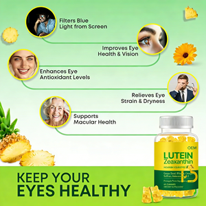 Suplementos de Gomitas Herbales con Zeaxantina, Luteína, Extracto de Arándano y Semilla de Uva, Veganos, Orgánicos y Naturales, para la Salud Ocular y la Visión en Adultos (OEM/ODM) - Product Image 6