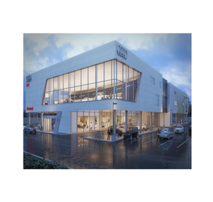 Conception d'entrepôt préfabriqué Bâtiment Structure en acier Concessionnaire de voitures d'<span class=keywords><strong>occasion</strong></span> Structure en acier Salle d'exposition - Product Image 1