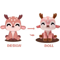 Peluche Mascotte d'Anniversaire Personnalisée, Jouet en Peluche, Poupée en Coton Biologique/Nylon Doux, Cadeau Anti-Stress, Faible MOQ, OEM ODM