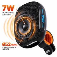 Haut-parleur de vélo personnalisé avec logo, 7W, portable, sans fil, OEM ODM, avec support pour vélo, TWS, 1200mAh, pour cadeau promotionnel