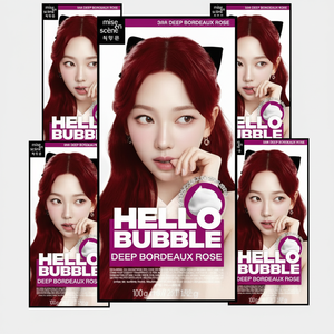 ชุดย้อมผม Mise-en-scene Hello Bubble สีแดงเบอร์กันดีเข้ม 4 แพ็ค ราคาพิเศษ - Product Image 1