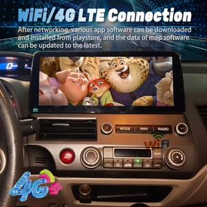 หน้าจอ Qled ขนาด 12.3 นิ้ว วิทยุติดรถยนต์แบบไร้สาย Carplay สำหรับ Honda Civic ปี 2005-2012 เครื่องเล่นมัลติมีเดีย วิดีโอ ระบบ Android 13 4G GPS - Product Image 2