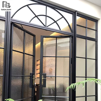 Fenêtre à battant en verre incurvé personnalisable Fenêtre rétro française Fenêtres arquées et gracieuses
