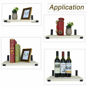 Кронштейн для полки для плавающей полки, плотный прочный современный промышленный черный железный кронштейн в деревенском стиле толщиной 1/4 дюймов - Product Image 6