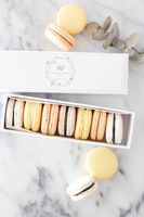 Boîte à macarons pliable écologique facile à utiliser avec inserts pour desserts de boulangerie, pâtisseries, sushis, présentation, expédition, vente au détail et gâteaux